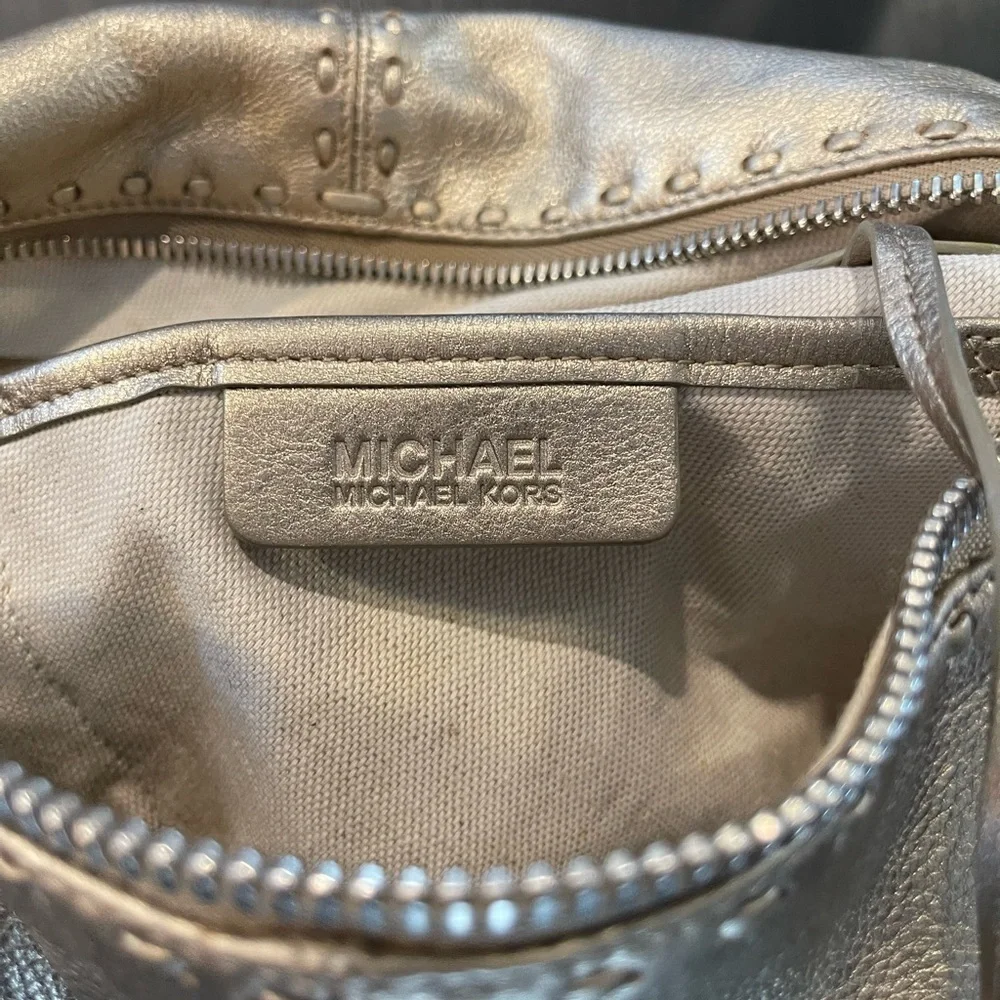 Michael Kors Palm Beach Astor Metallic Gold Hobo Bag